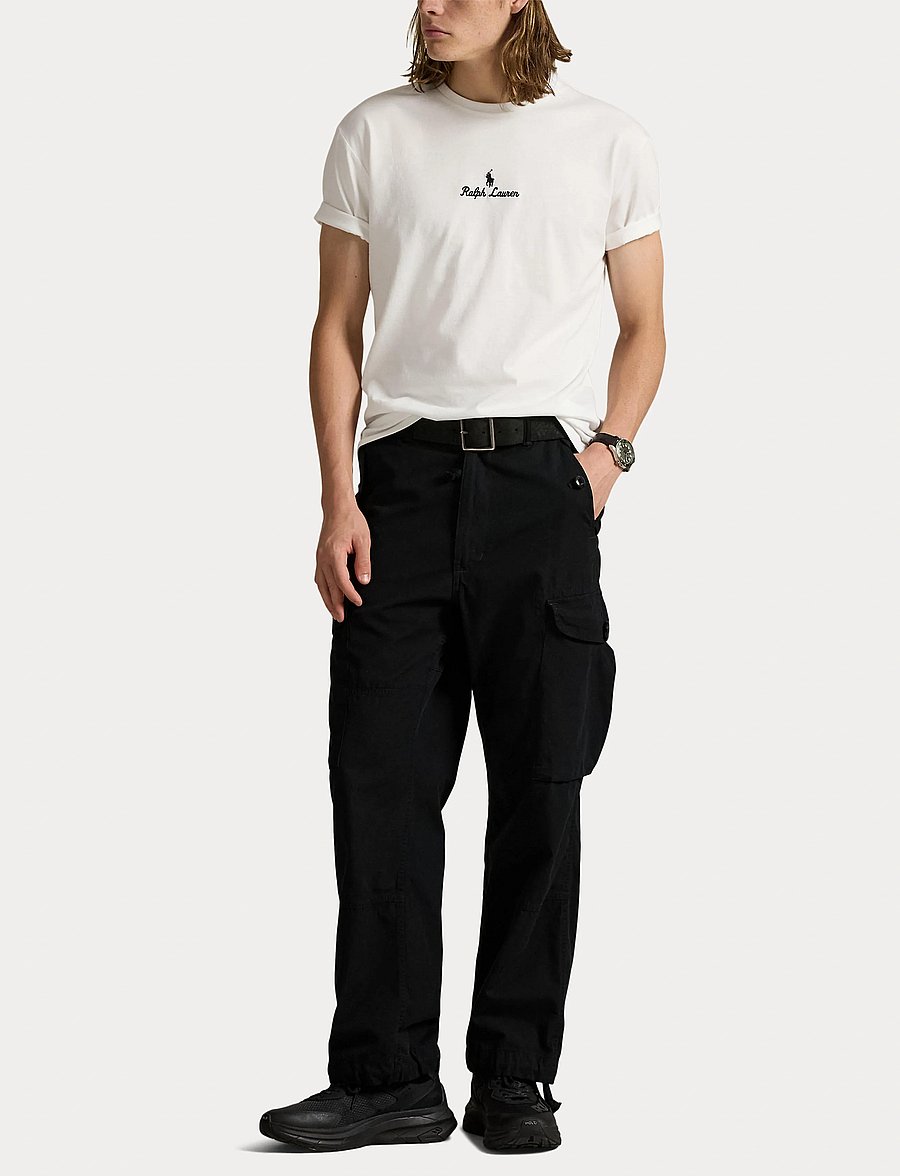 Polo Ralph Lauren - Classic Fit Logo Jersey T-Shirt - stutterma bolir - white - 4