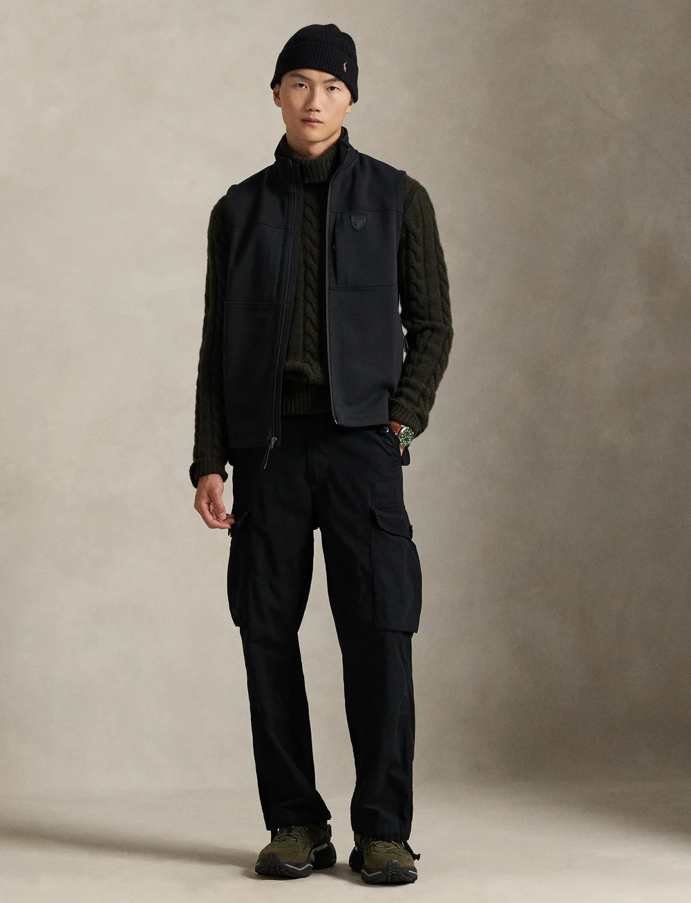 Polo Ralph Lauren - Double-Knit Mockneck Vest - vestid - polo black - 0
