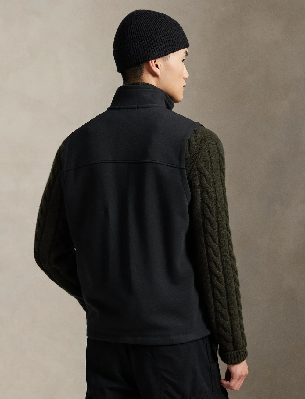 Polo Ralph Lauren - Double-Knit Mockneck Vest - vestid - polo black - 2