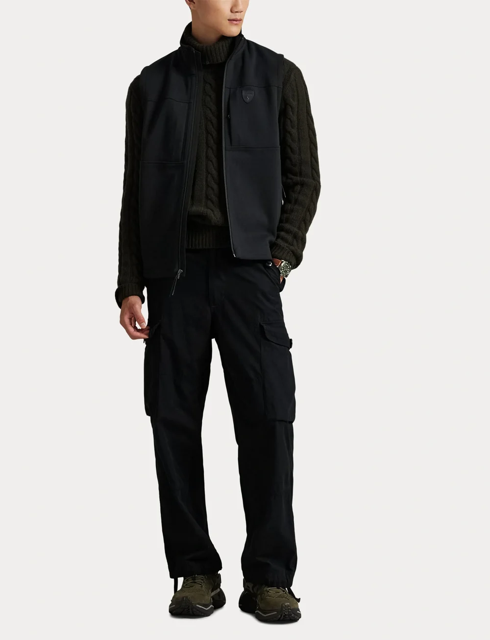 Polo Ralph Lauren - Double-Knit Mockneck Vest - vestid - polo black - 4