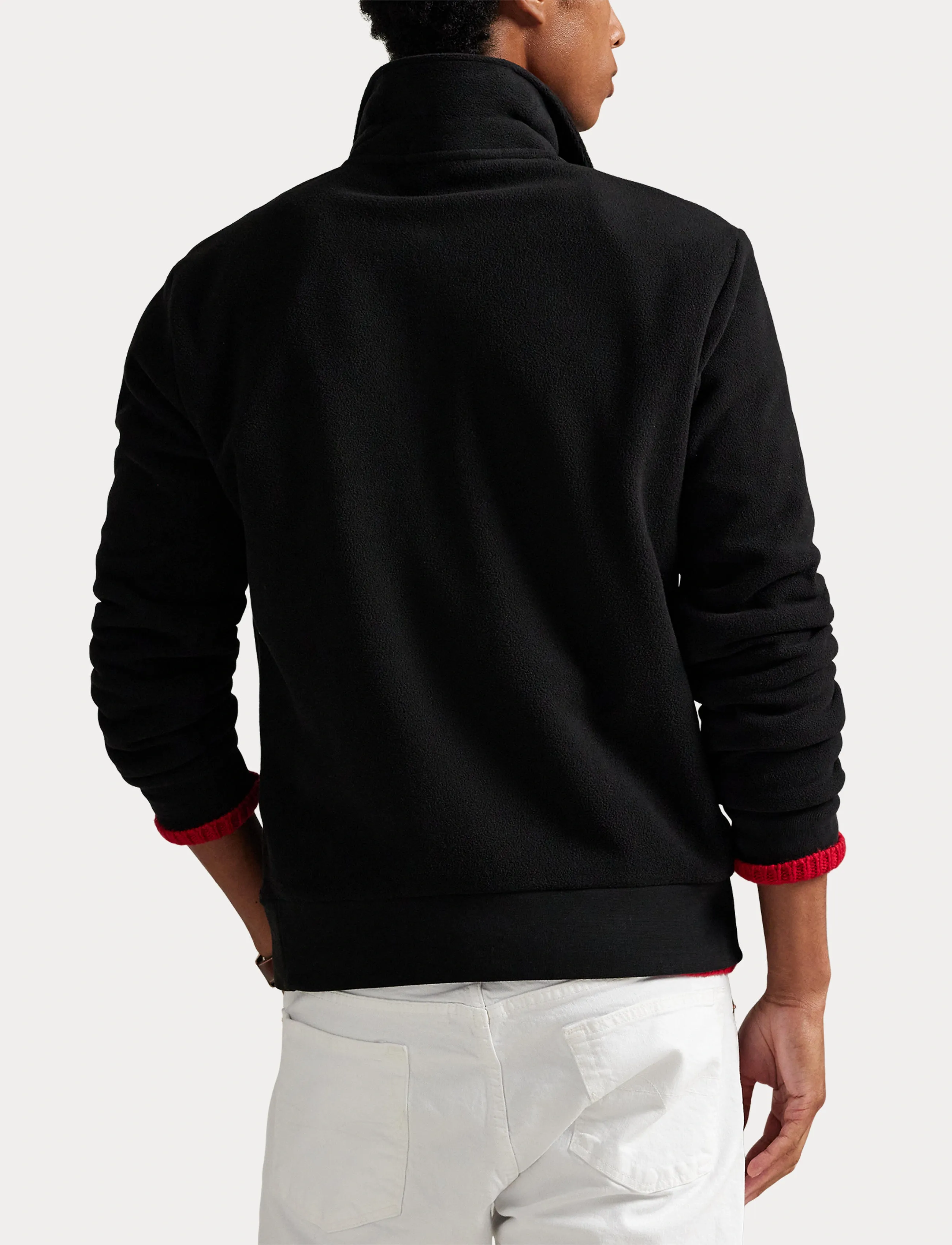 Polo Ralph Lauren Brushed Fleece Polo-Collar Pullover tröjor herr – bild 6