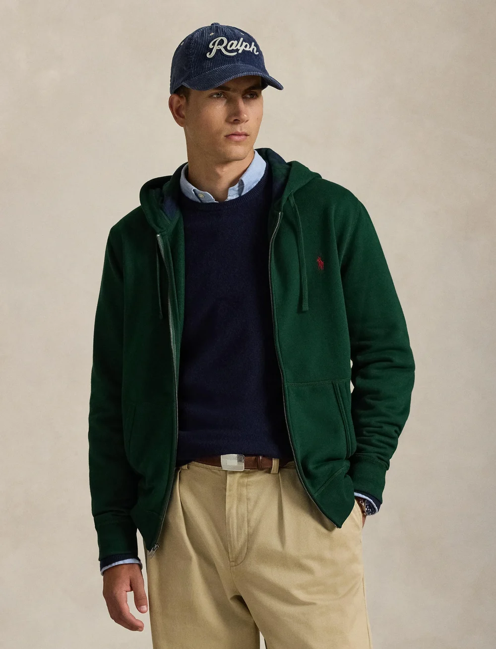 Polo Ralph Lauren - The RL Fleece Full-Zip Hoodie - kapuutsiga dressipluusid - moss agate - 3