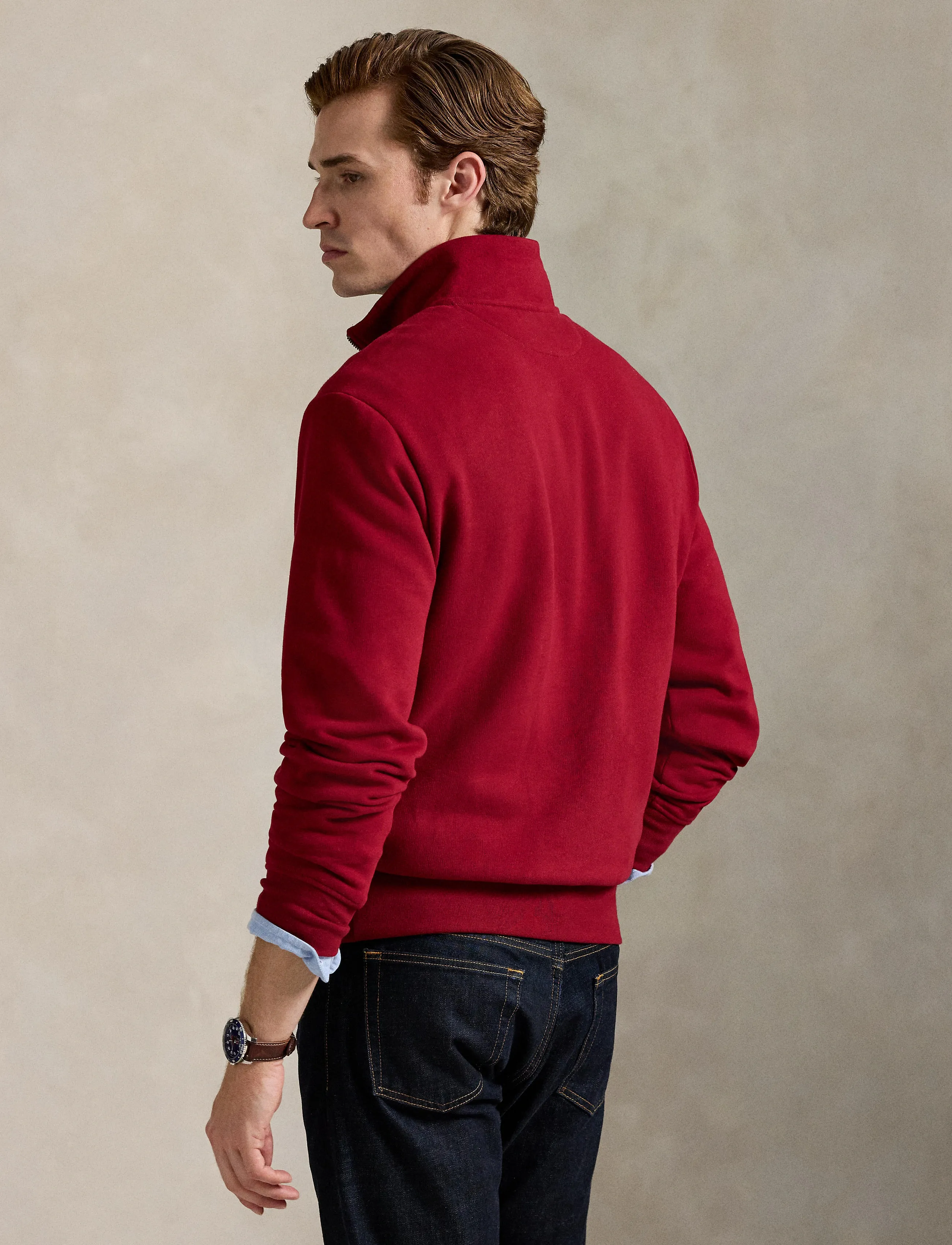 Polo Ralph Lauren - The RL Fleece Quarter-Zip Sweatshirt - osta olukorra järgi - holiday red - 2