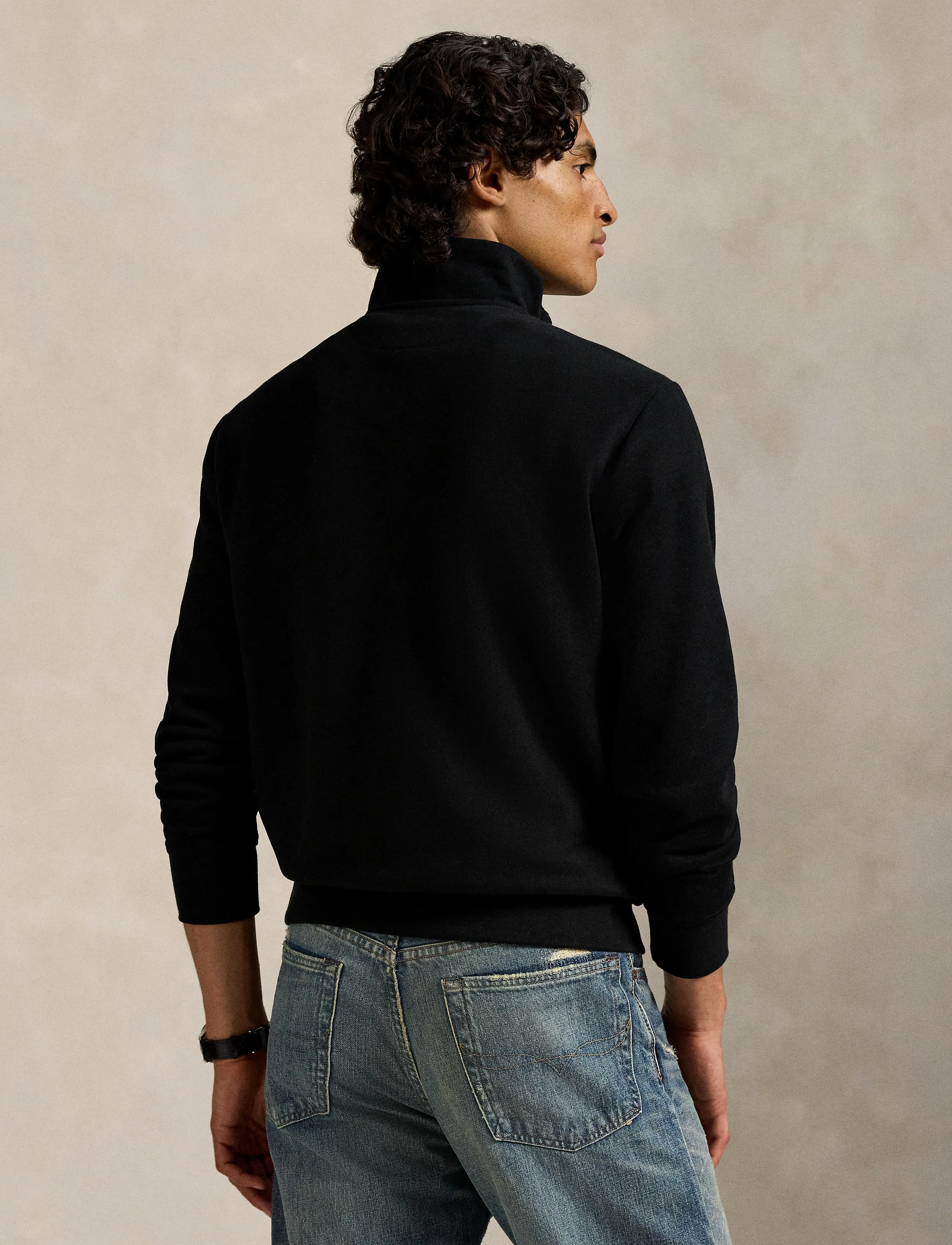 Polo Ralph Lauren - The RL Fleece Quarter-Zip Sweatshirt - polo black - 2