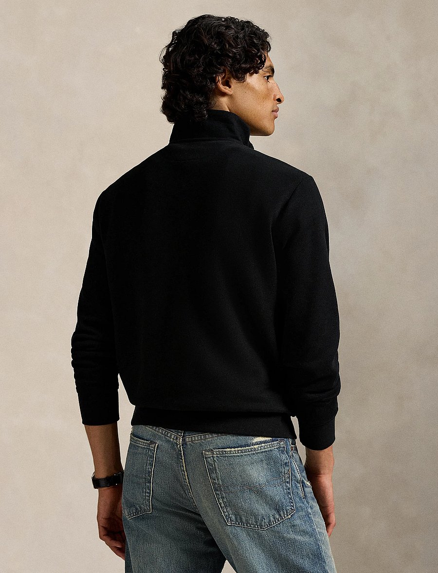 Polo Ralph Lauren - The RL Fleece Quarter-Zip Sweatshirt - polo black - 2