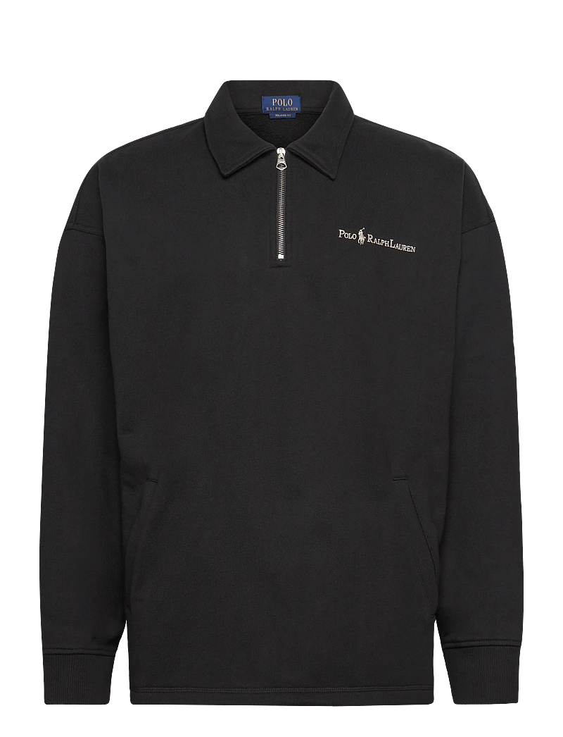 Polo Ralph Lauren - Relaxed Fit Logo Fleece Sweatshirt - tõmblukk-kaelusega dressipluusid - polo black - 0
