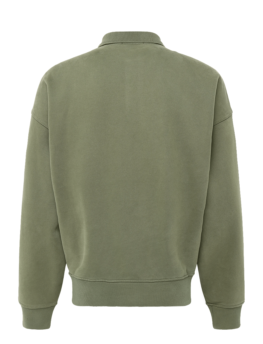 Polo Ralph Lauren - Relaxed Fit Logo Collared Sweatshirt - sweatshirts - cruise olive - 2
