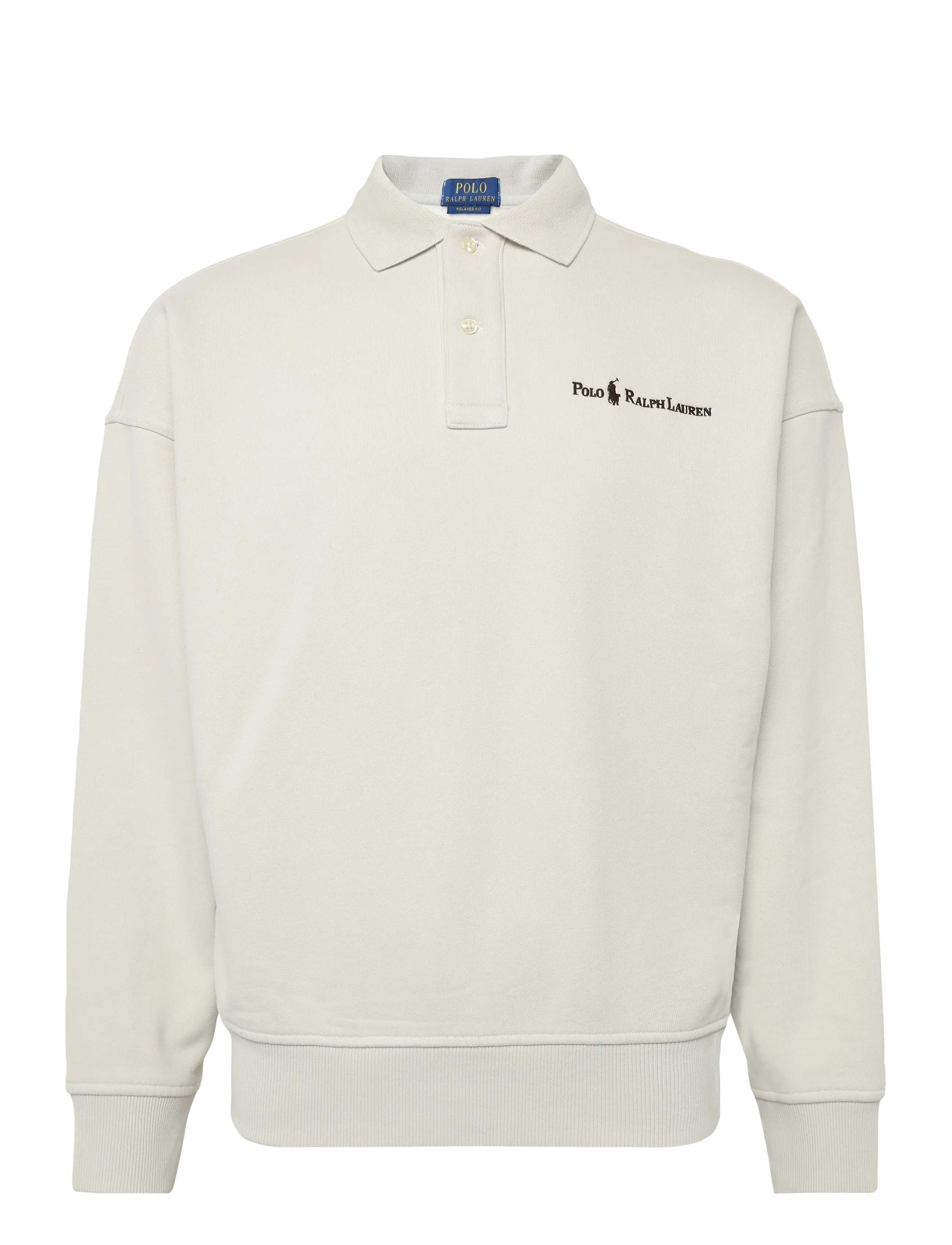 Polo Ralph Lauren - Relaxed Fit Logo Collared Sweatshirt - shop efter anledning - stone pebble - 1