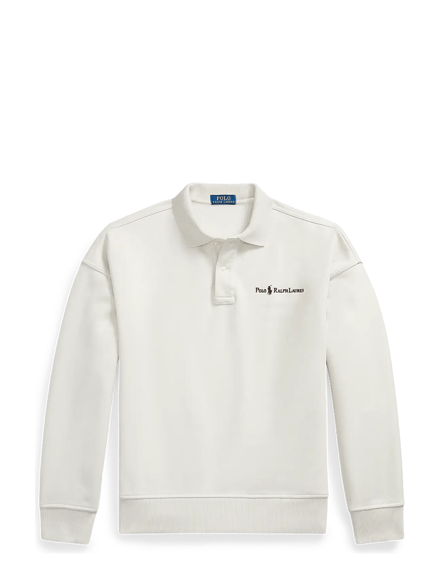 Polo Ralph Lauren - Relaxed Fit Logo Collared Sweatshirt - sweatshirts - stone pebble - 1