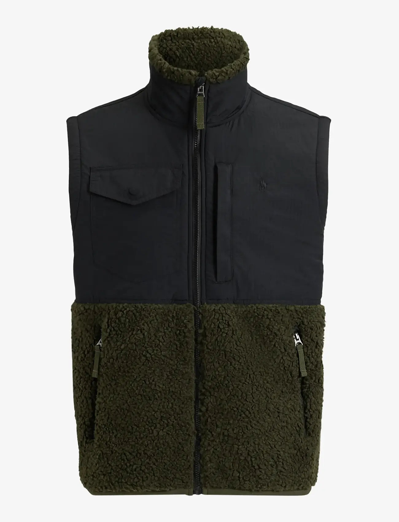 Polo Ralph Lauren - Hybrid Mockneck Vest - västar - company olive/pol - 1