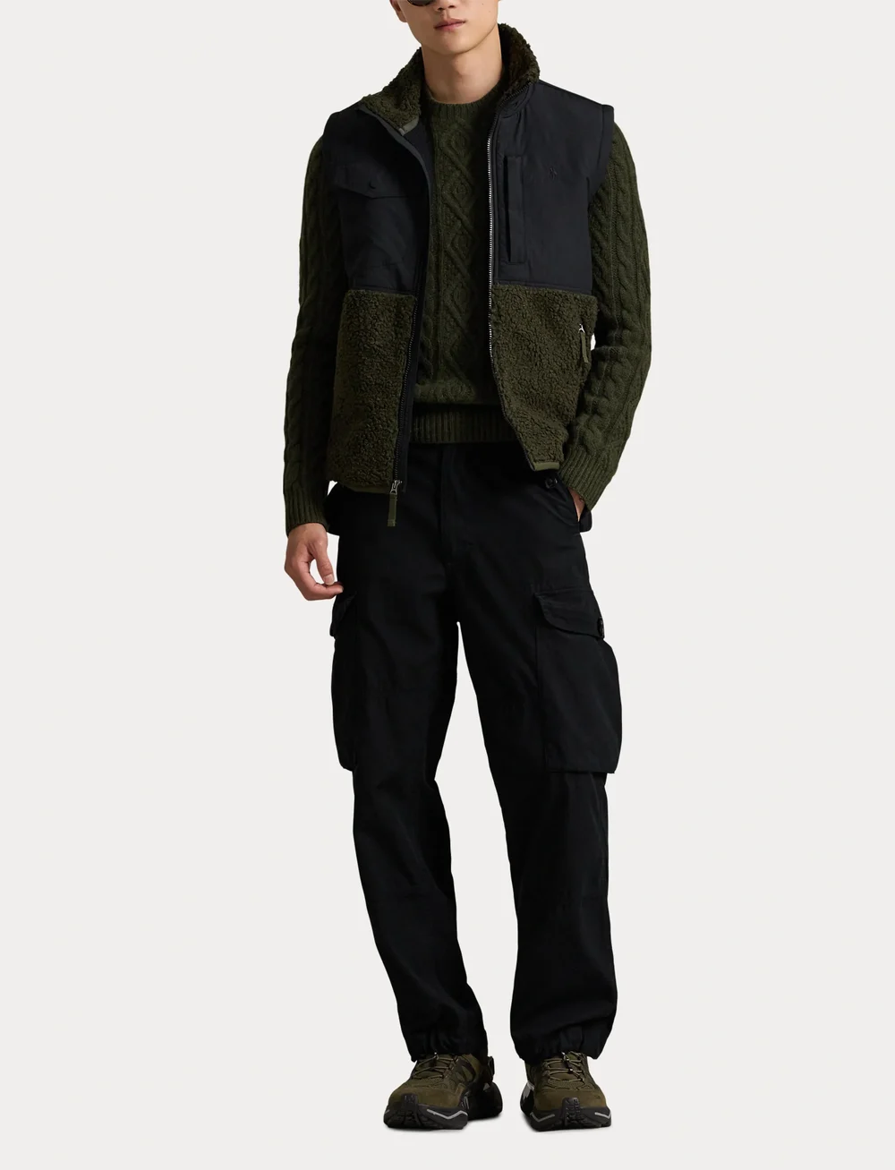 Polo Ralph Lauren - BONDED HI-PILE-VST - vestid - company olive/pol - 4