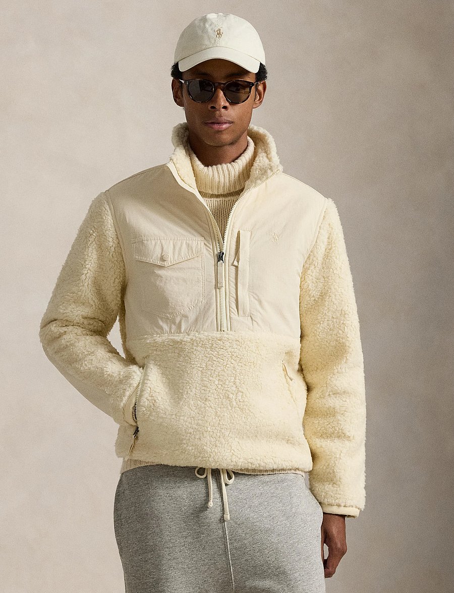 Polo Ralph Lauren - Hybrid Half-Zip Pullover - pulls en tissu peluche - andover cream - 3