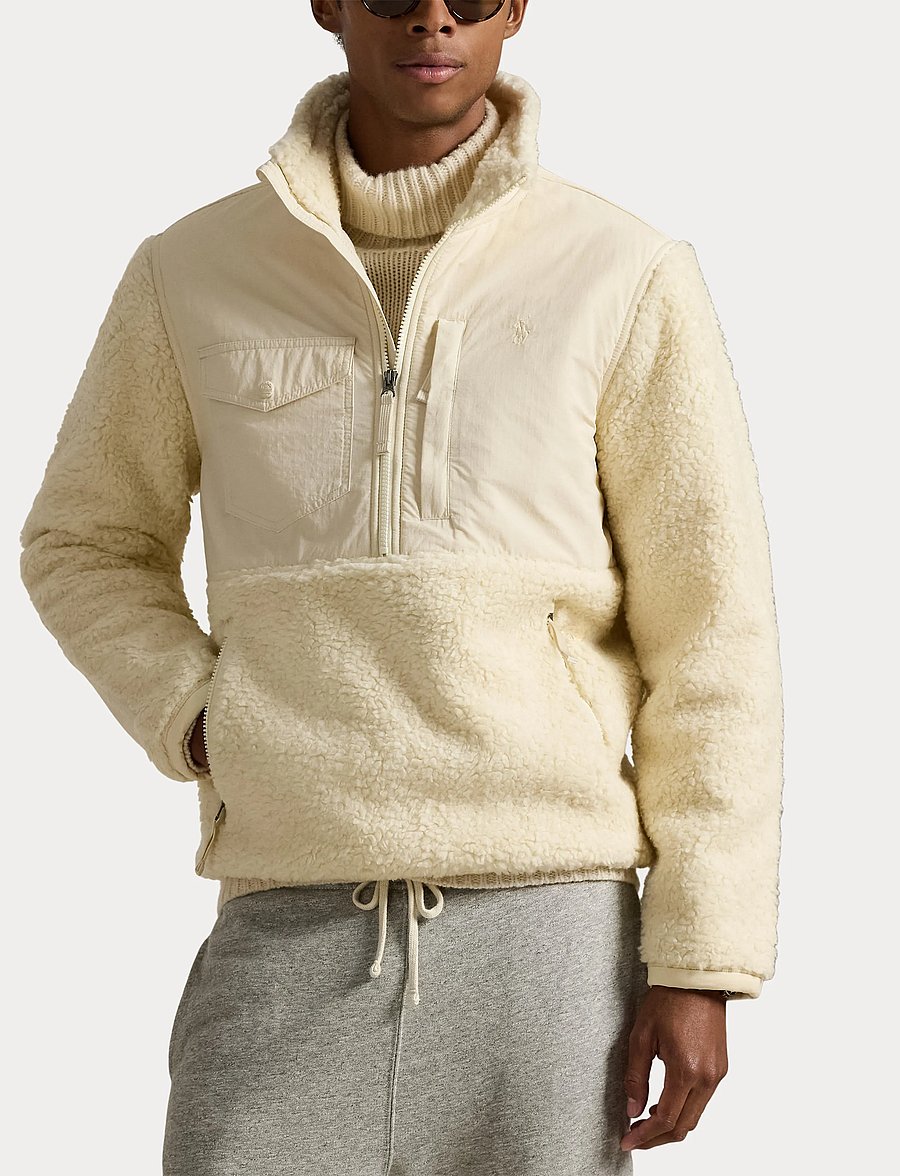 Polo Ralph Lauren - Hybrid Half-Zip Pullover - pulls en tissu peluche - andover cream - 5