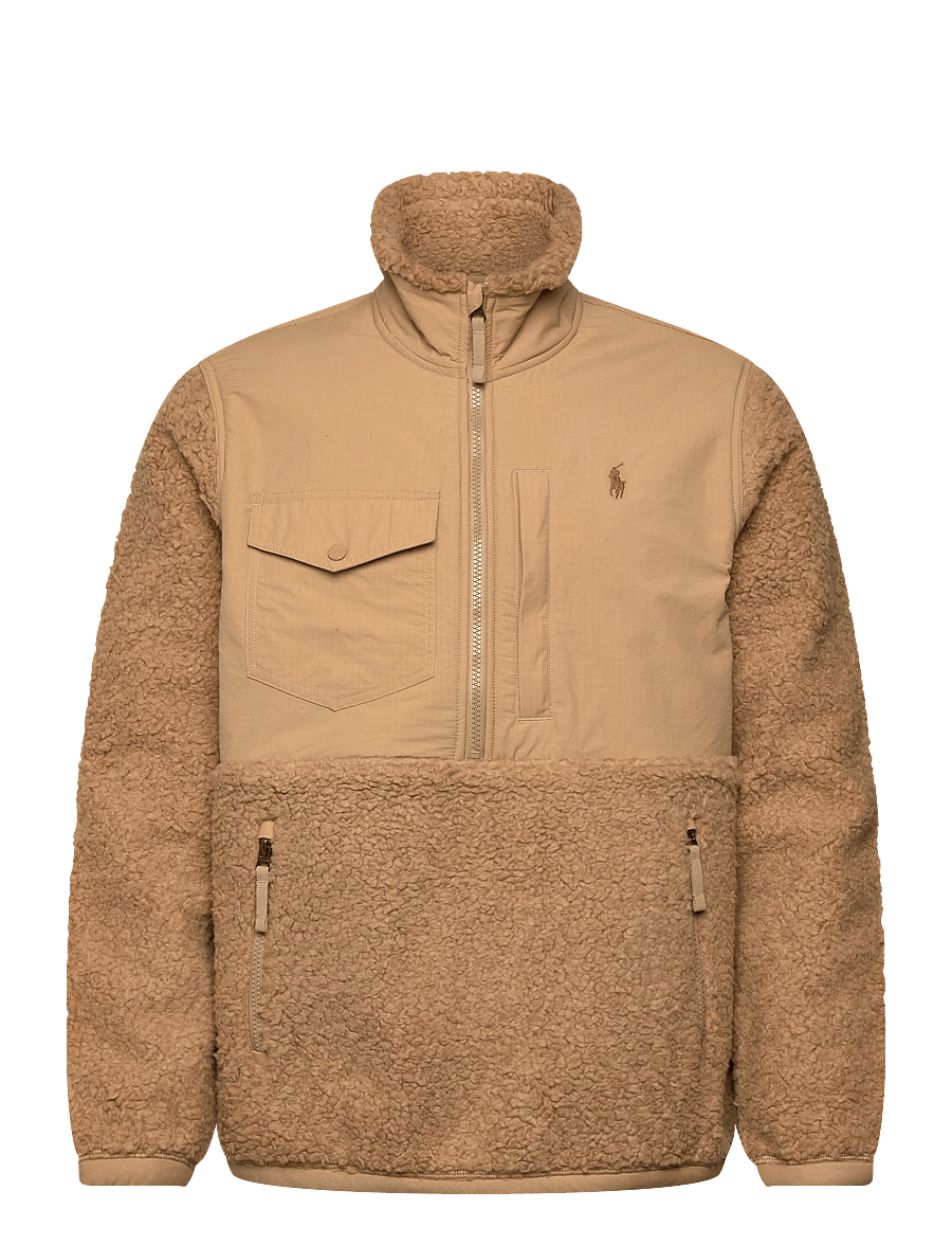 Polo Ralph Lauren - Hybrid Half-Zip Pullover - pulls en tissu peluche - classic camel - 1