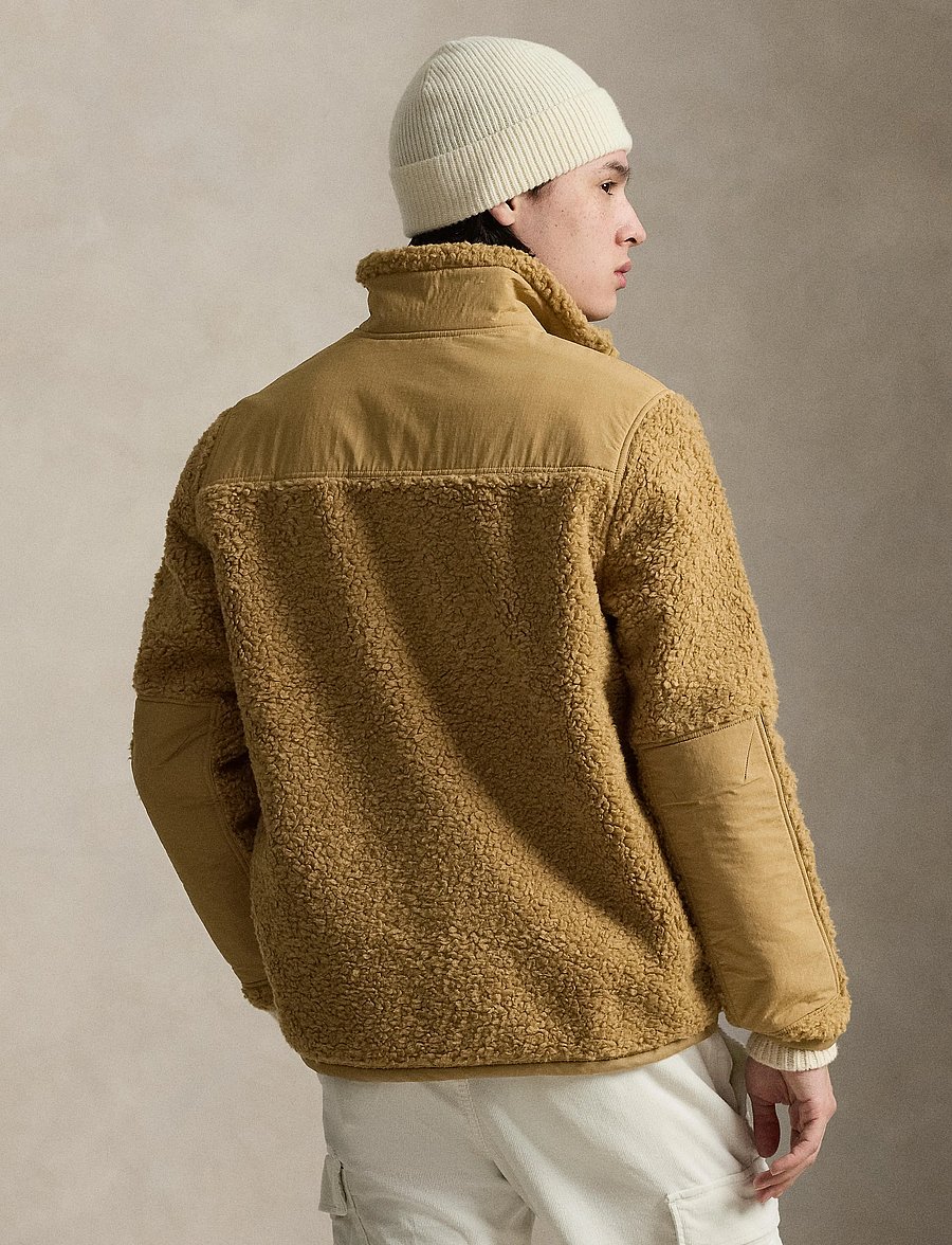 Polo Ralph Lauren - Hybrid Half-Zip Pullover - pulls en tissu peluche - classic camel - 3