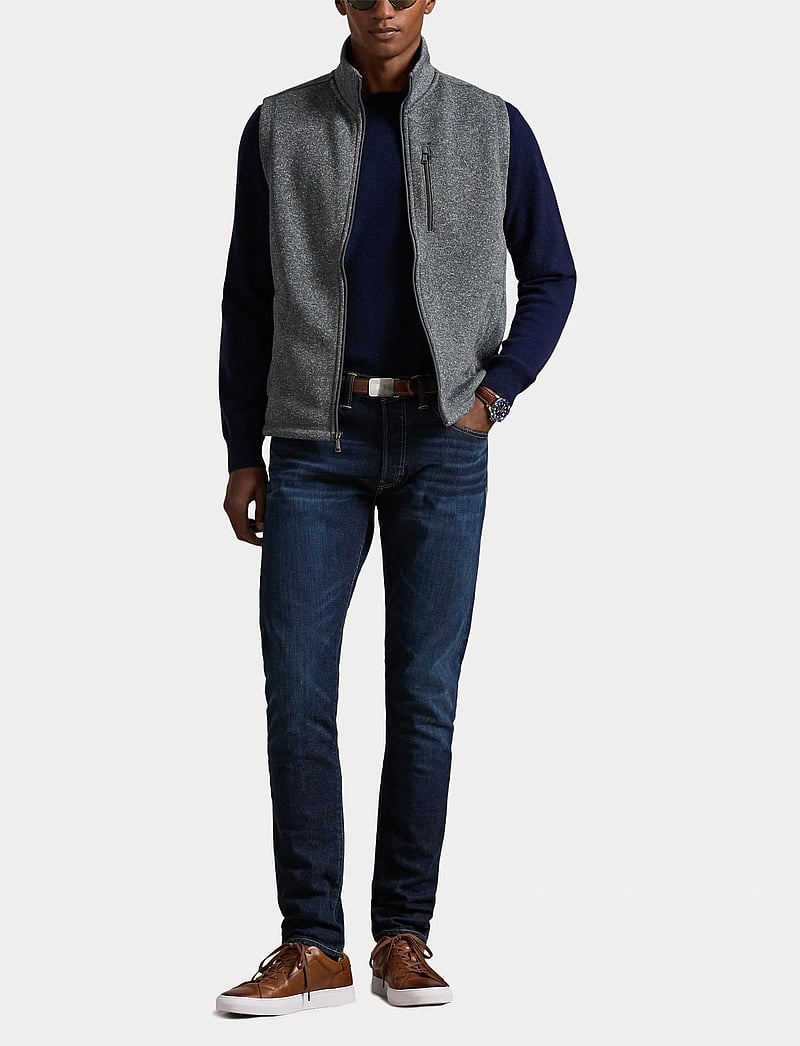 Polo Ralph Lauren - Brushed Fleece Mockneck Vest - veste - fortress grey hea - 4