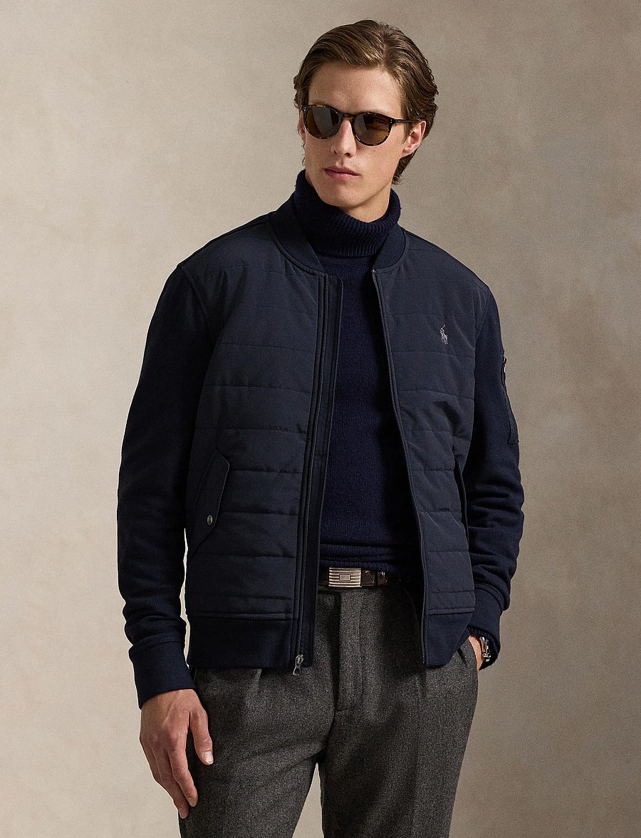 Polo Ralph Lauren - Hybrid Bomber Jacket - hybridjakker - aviator navy - 0