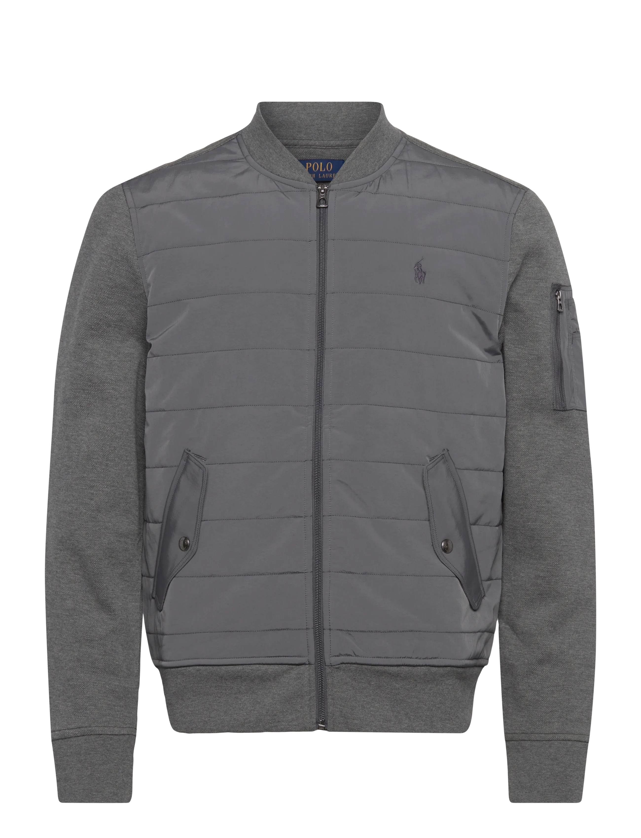 Hybrid Bomber Jacket - FORTRESS GREY HEA