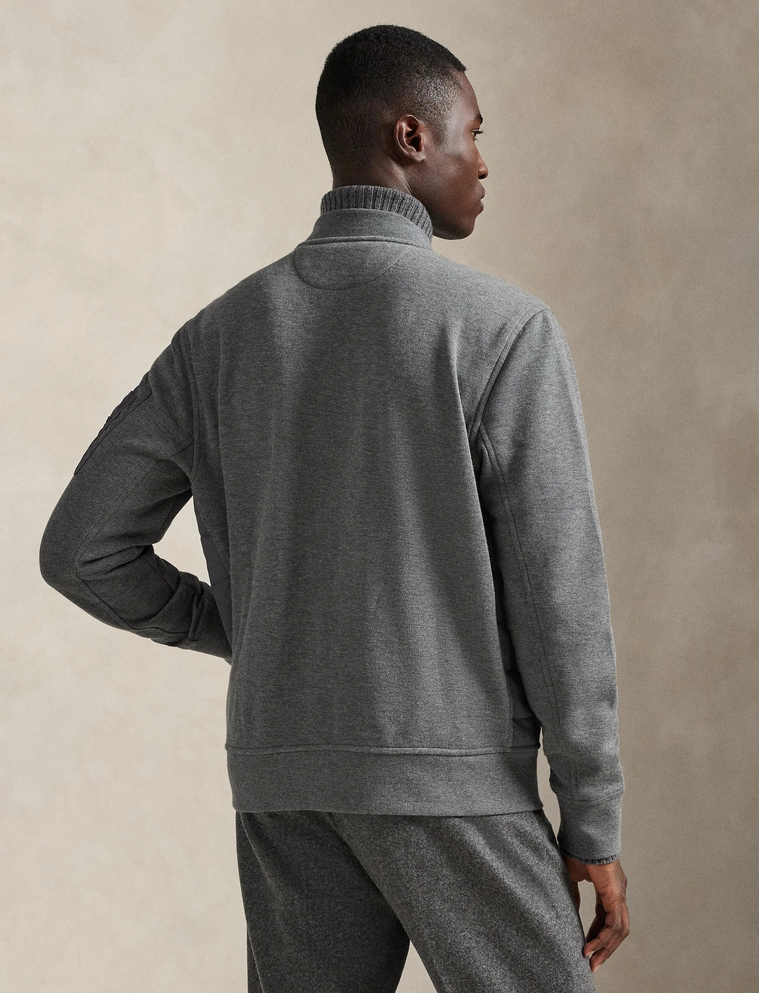 Polo Ralph Lauren Hybrid Bomber Jacket, S, Jackets, Grau - Männerswear