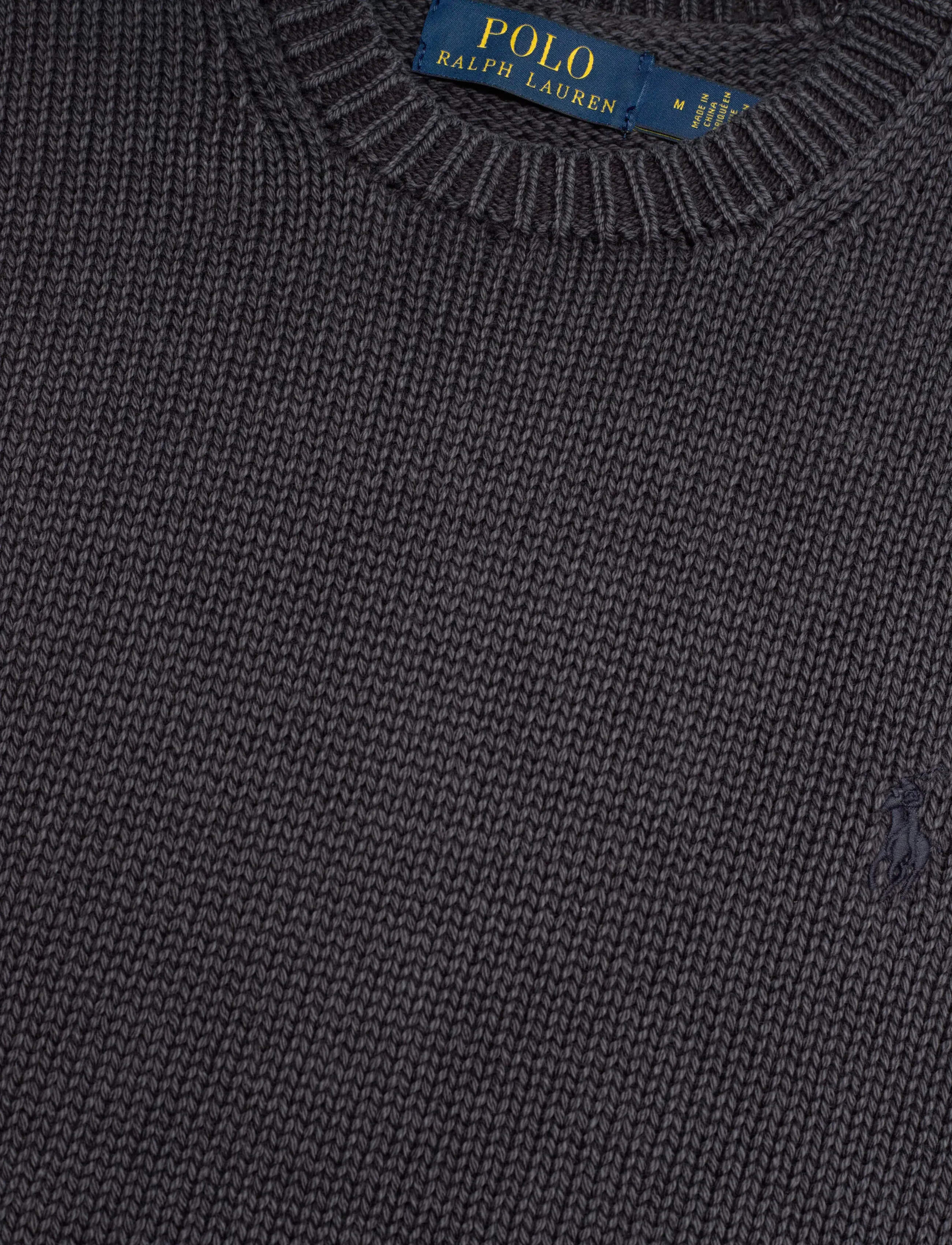 Polo Ralph Lauren - Garment-Dyed Cotton Sweater - polo black - 2