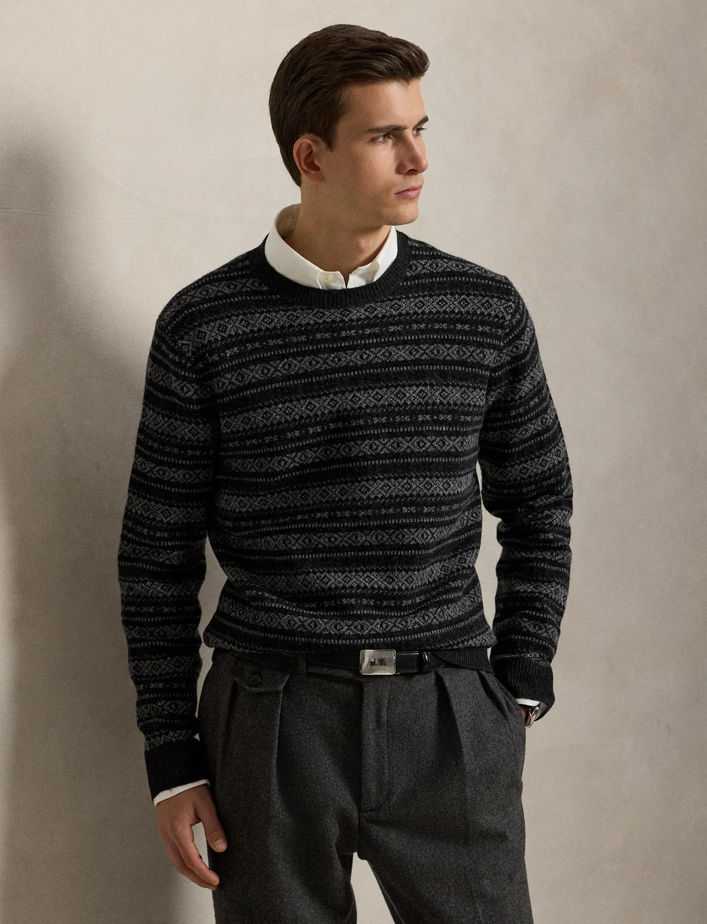 Polo Ralph Lauren - Fair Isle Wool Sweater - rundhals - charcoal combo - 3