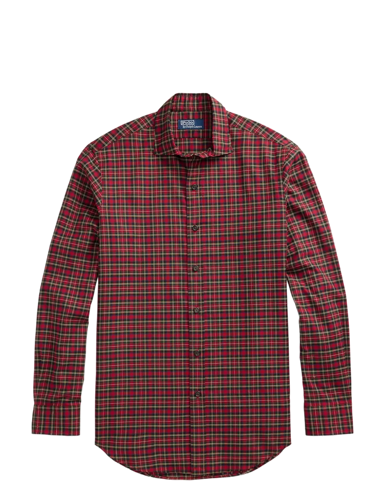 Classic Fit Plaid Twill Shirt - 6918 RED GREEN MU