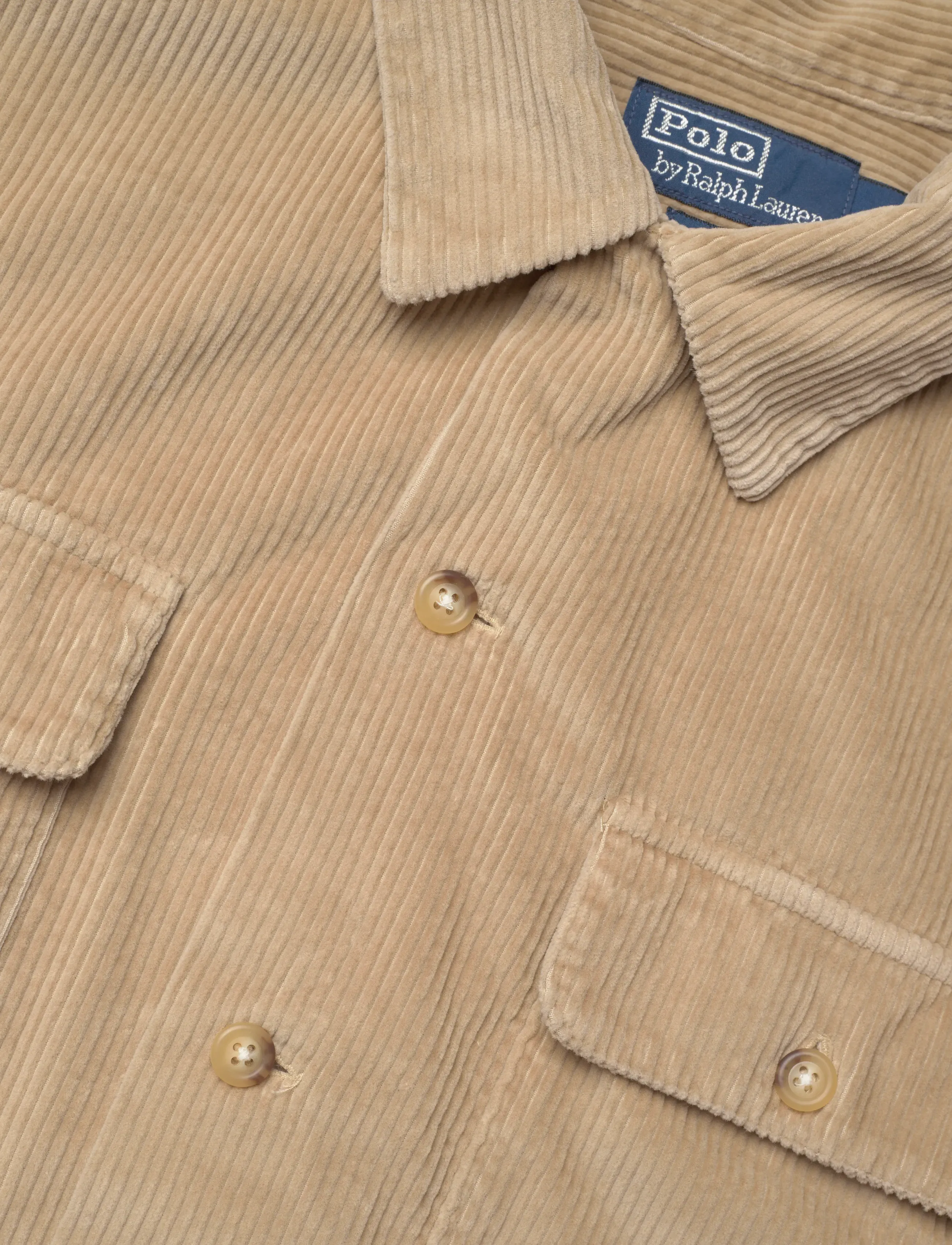 Polo Ralph Lauren - Classic Fit Corduroy Camp Shirt - coastal beige - 3