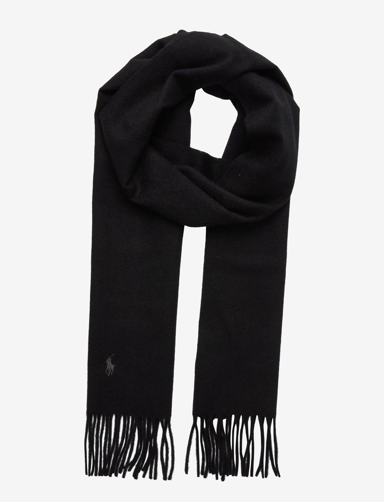 Polo Ralph Lauren - Fringe Cashmere Scarf - winterschals - polo black - 0