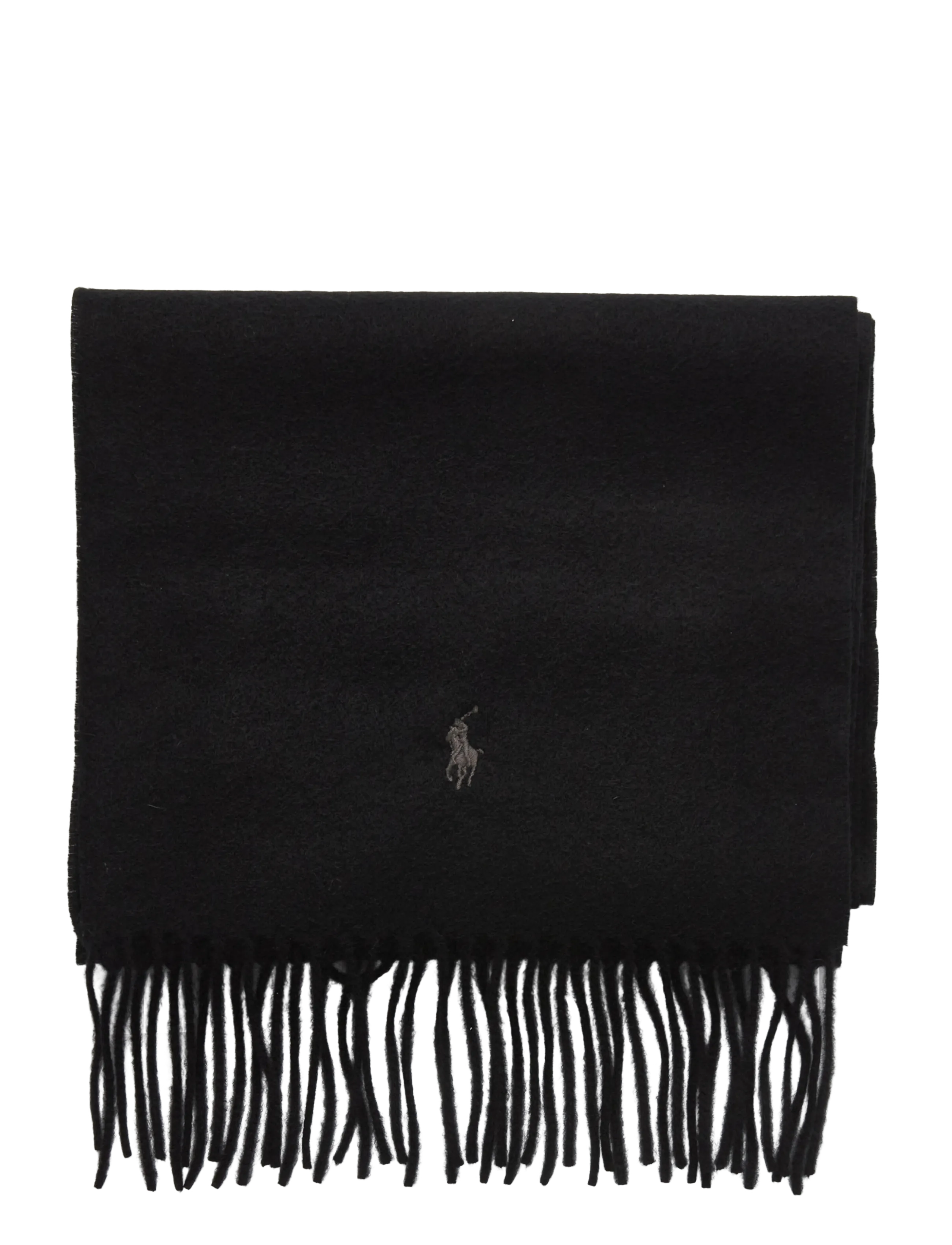 Polo Ralph Lauren - Fringe Cashmere Scarf - halstørklæder - polo black - 1