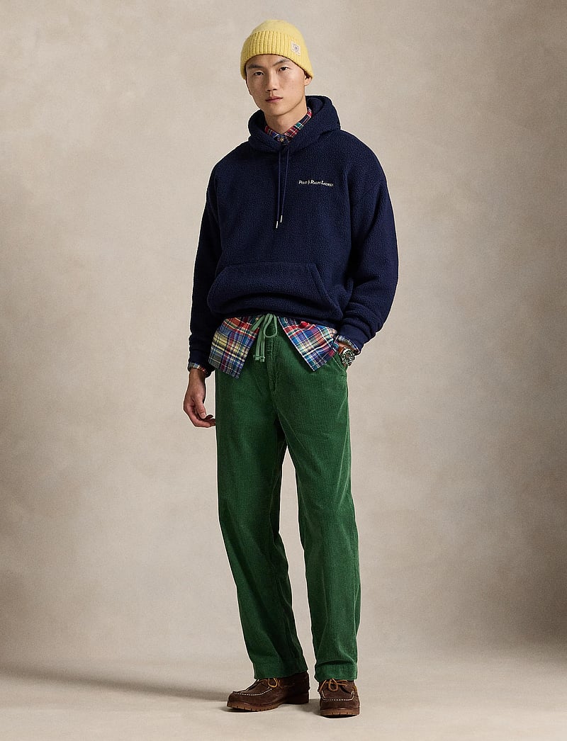 Polo Ralph Lauren - Relaxed Fit Logo Pile Fleece Hoodie - teddy kampsunid - cruise navy - 0