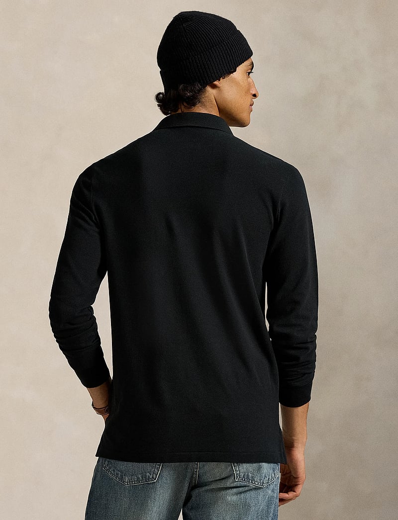 Polo Ralph Lauren - Classic Fit Polo Bear Mesh Polo Shirt - langærmede poloer - fa25 polo black h - 2