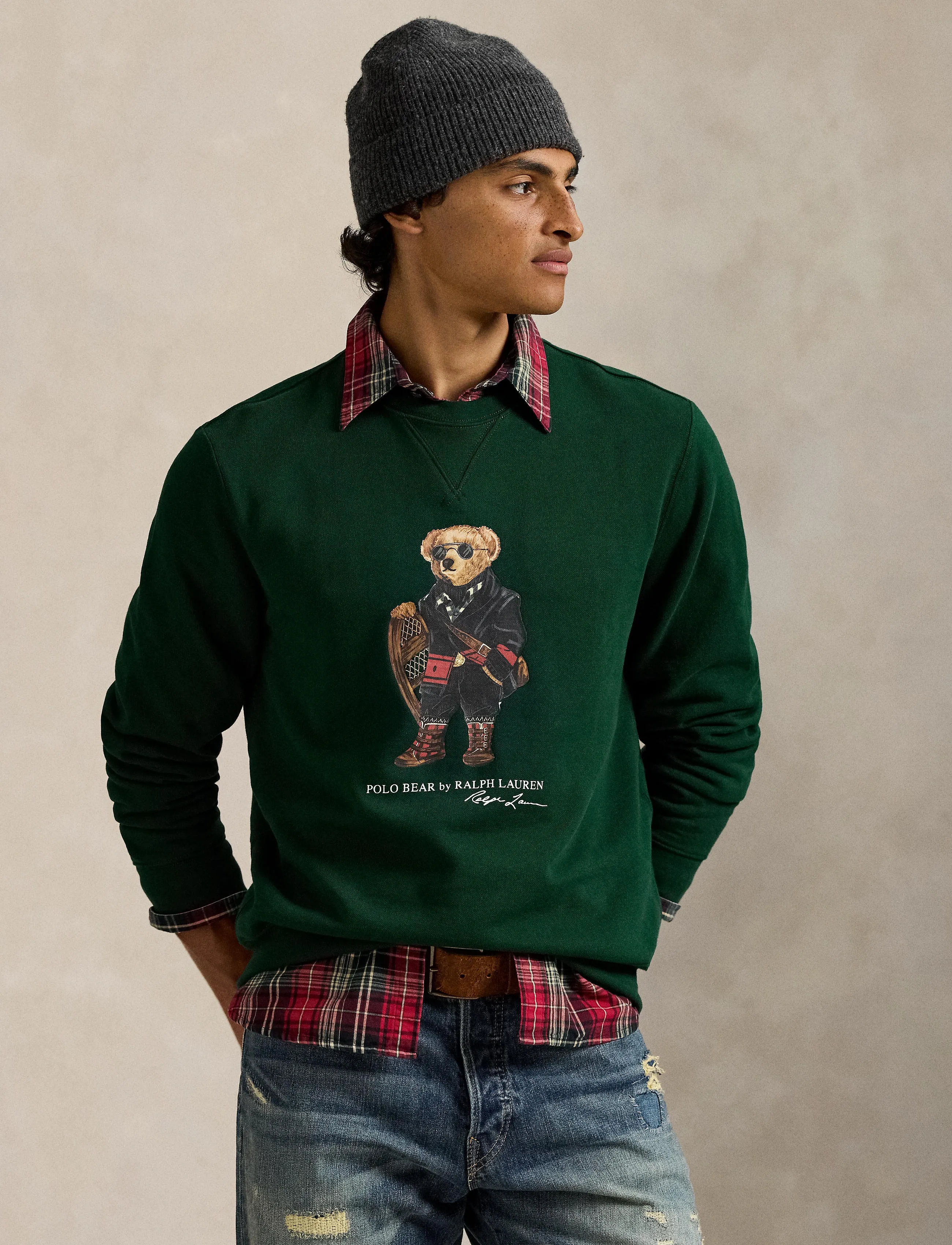 Polo Ralph Lauren - Polo Bear Fleece Sweatshirt - sweats - fa25 moss agate h - 3