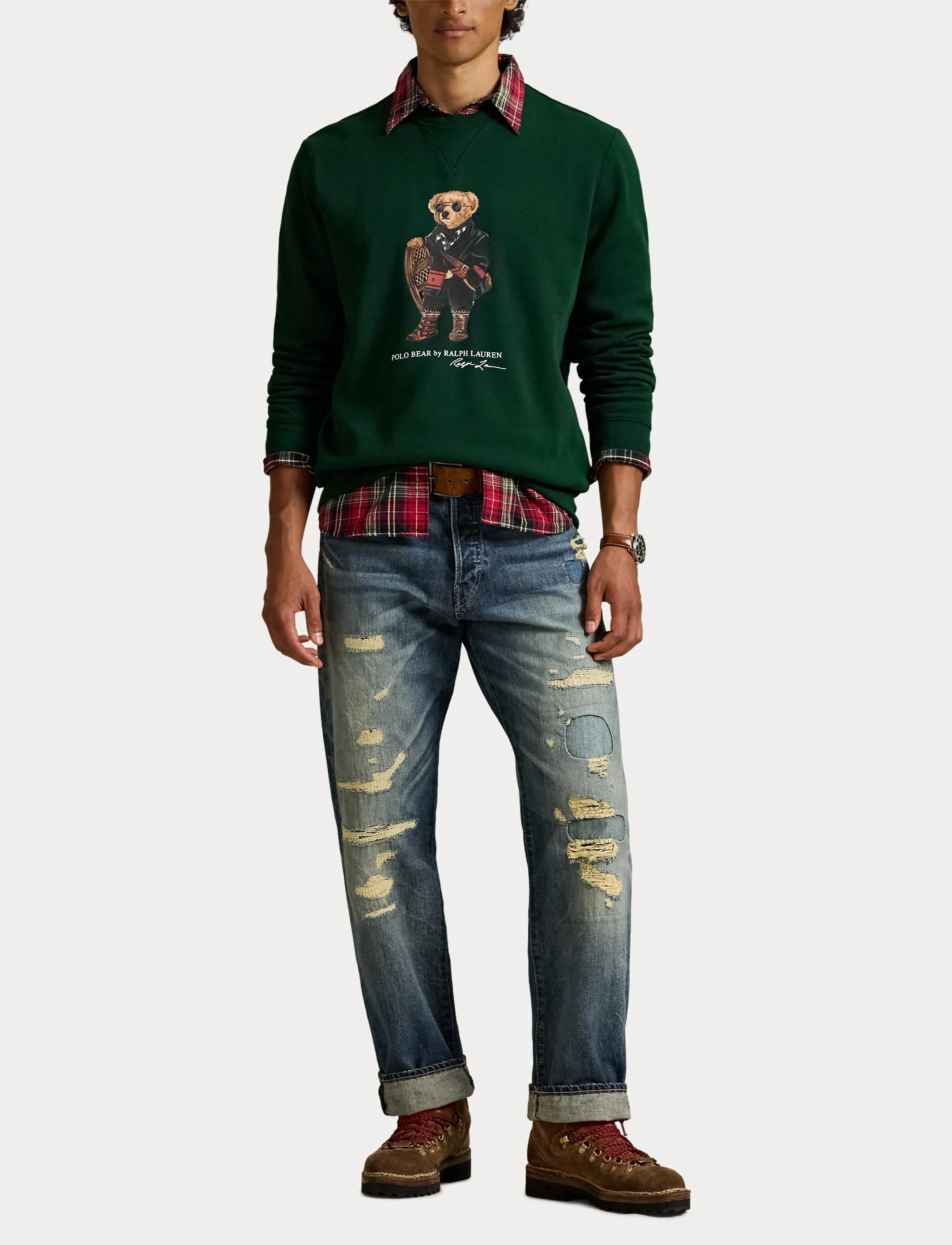 Polo Ralph Lauren - Polo Bear Fleece Sweatshirt - sweats - fa25 moss agate h - 4