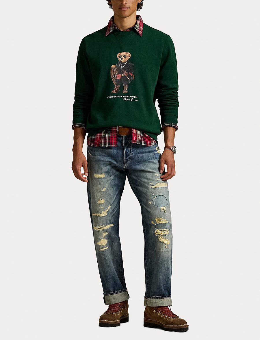 Polo Ralph Lauren - Polo Bear Fleece Sweatshirt - sweats - fa25 moss agate h - 4