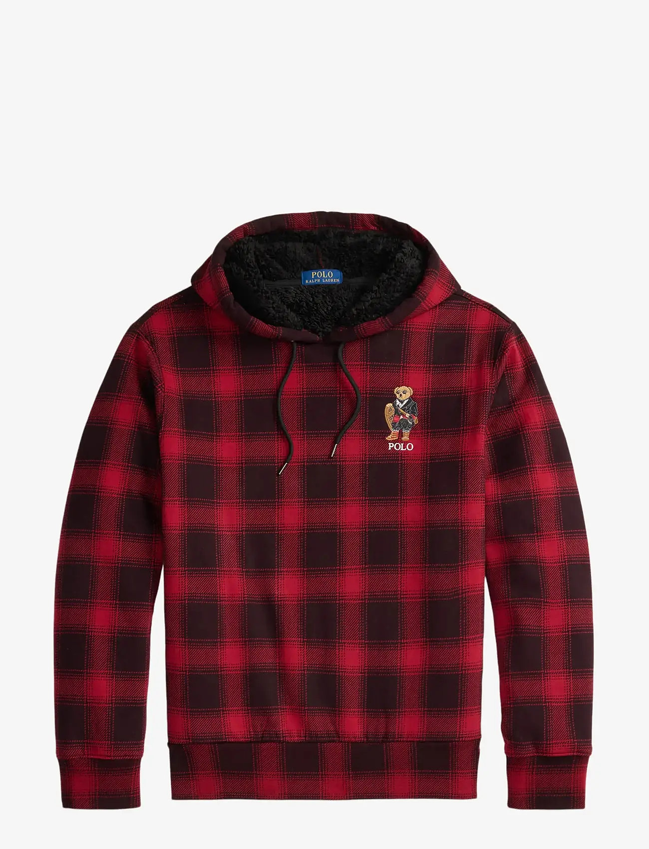 Polo Ralph Lauren - Polo Bear Plaid Fleece Hoodie - kapuutsiga dressipluusid - fa25 lodge sh pla - 1