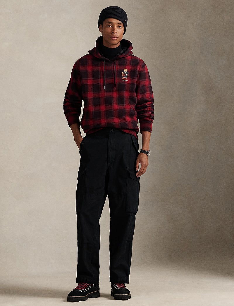 Polo Ralph Lauren - Polo Bear Plaid Fleece Hoodie - kapuutsiga dressipluusid - fa25 lodge sh pla - 0