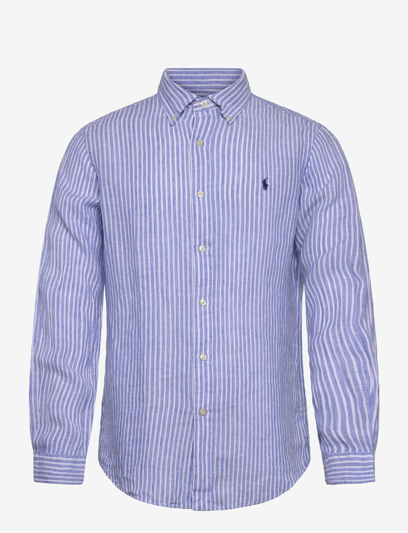 Polo Ralph Lauren - Custom Fit Striped Linen Shirt - casual - 5137a blue/white - 1