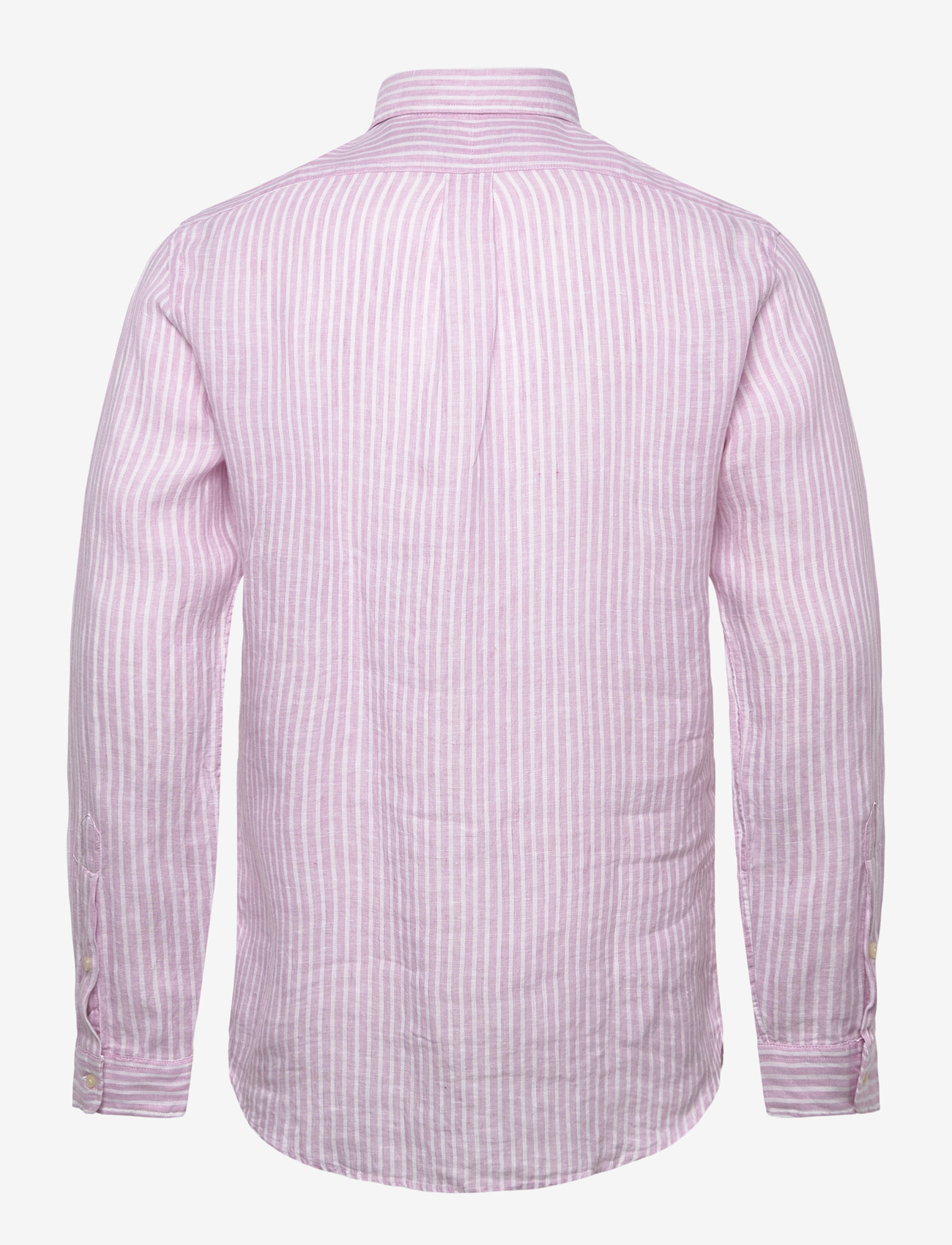 Polo Ralph Lauren - Custom Fit Striped Linen Shirt - casual - 5137b pink white - 2