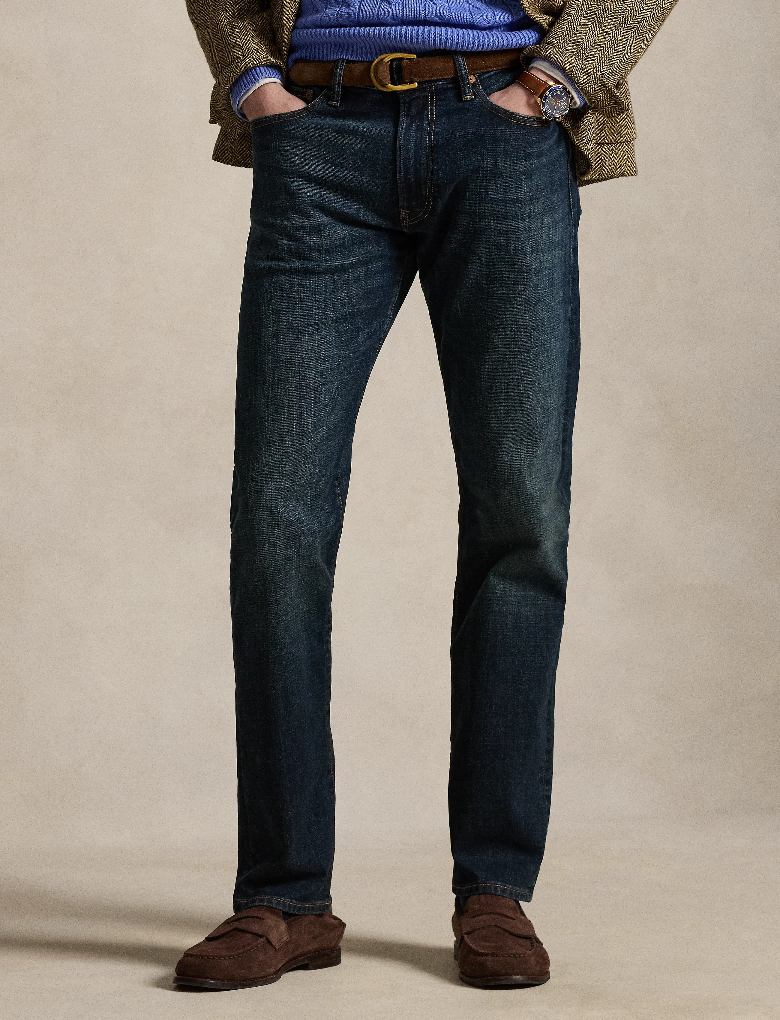 Polo Ralph Lauren Low Str Denim-Hampton Relaxed Stra, 31 x 34, Jeans, Blau - Regular, Männerswear