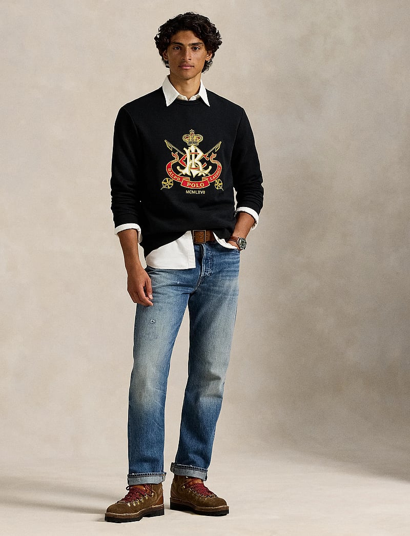 Polo Ralph Lauren - Classic Fit Crest Fleece Sweatshirt - Ümmarguse kaelusega kudumid - polo black - 0