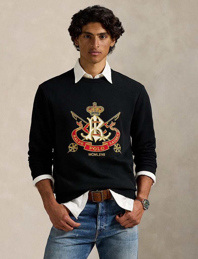 Polo Ralph Lauren - Classic Fit Crest Fleece Sweatshirt - Ümmarguse kaelusega kudumid - polo black - 3