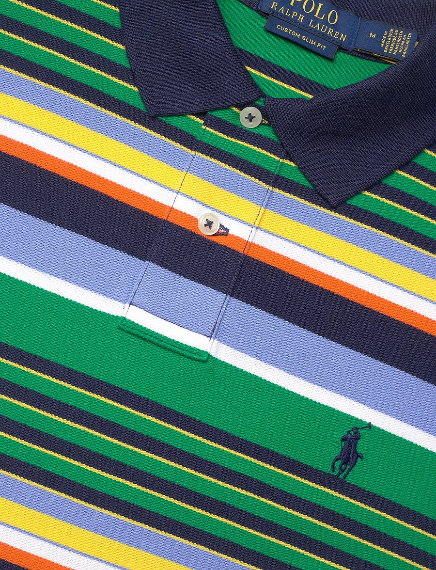 Polo Ralph Lauren - 20/1 YD MESH-KNT-POLO - kurzärmelig - billiard stripe m - 4