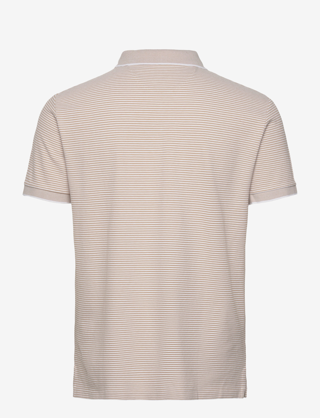 Polo Ralph Lauren - Custom Slim Striped Stretch Mesh Polo - lühikeste varrukatega polod - classic khaki/whi - 1