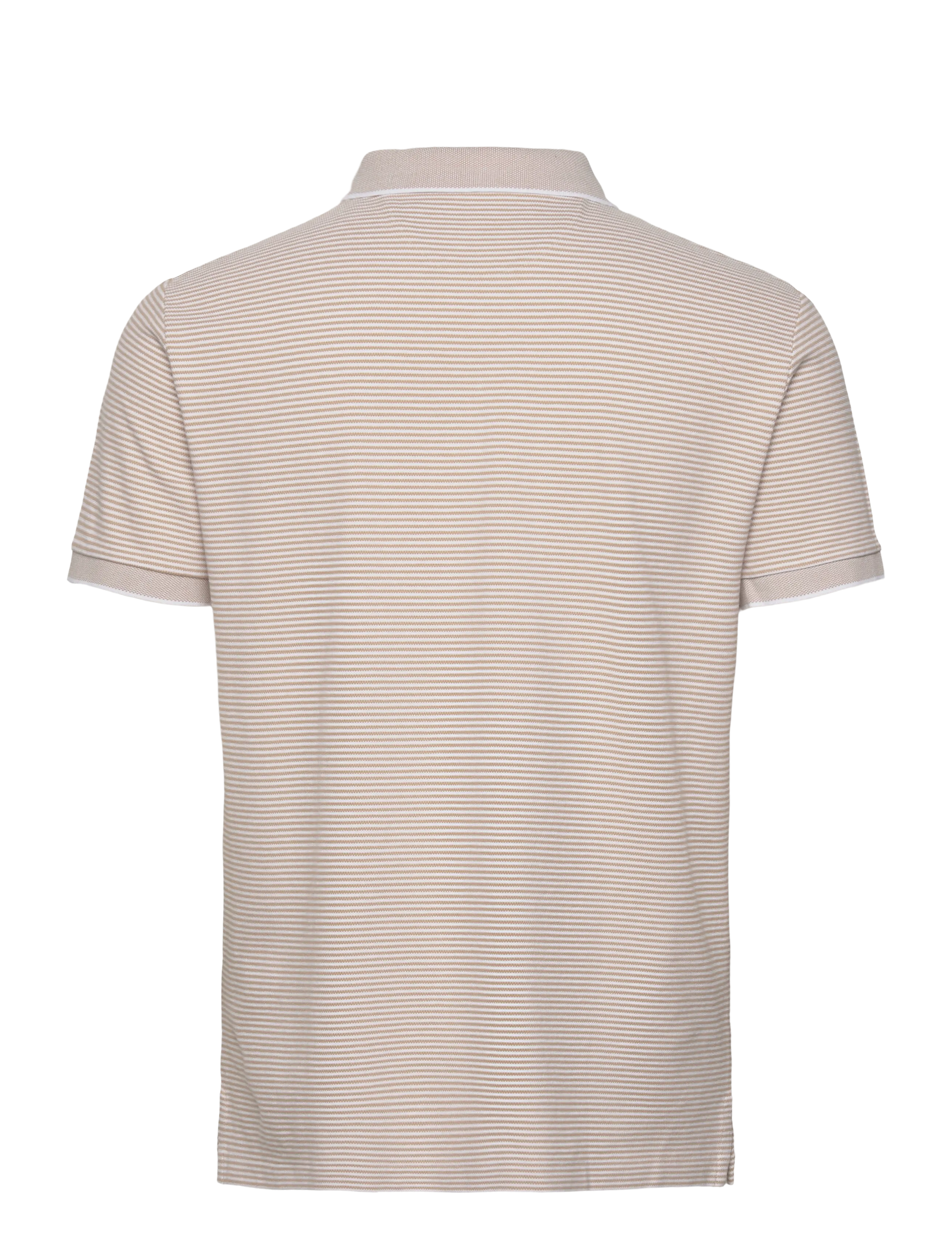 Polo Ralph Lauren - Custom Slim Striped Stretch Mesh Polo - short-sleeved polos - classic khaki/whi - 1