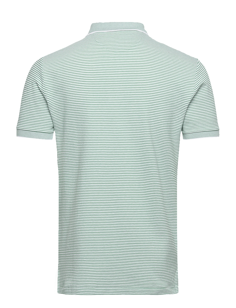 Polo Ralph Lauren - Custom Slim Striped Stretch Mesh Polo - kurzärmelig - faded mint/white - 1