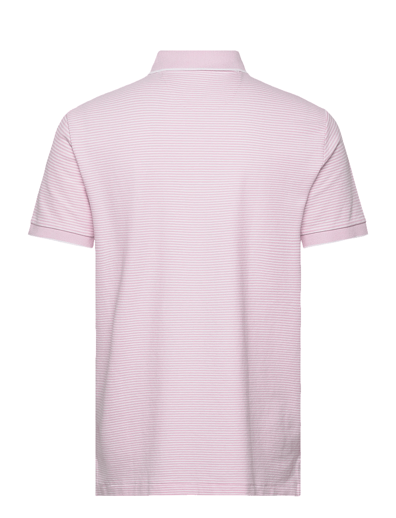 Polo Ralph Lauren - Custom Slim Striped Stretch Mesh Polo - lühikeste varrukatega polod - garden pink/white - 1