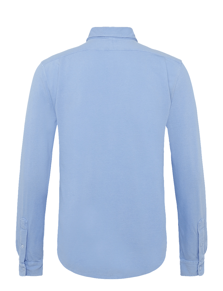 Polo Ralph Lauren - 30/1 FW MESH-KNT-SHIRT - vabaajasärgid - canvas blue - 1