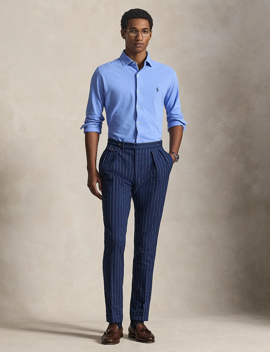 Polo Ralph Lauren - Featherweight Mesh Shirt - casual shirts - canvas blue - 5