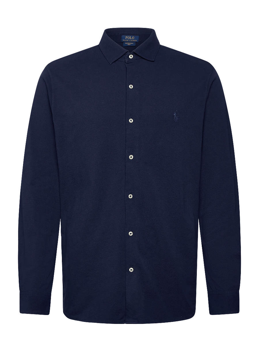 Polo Ralph Lauren - 30/1 FW MESH-KNT-SHIRT - casual hemden - dark cobalt - 0