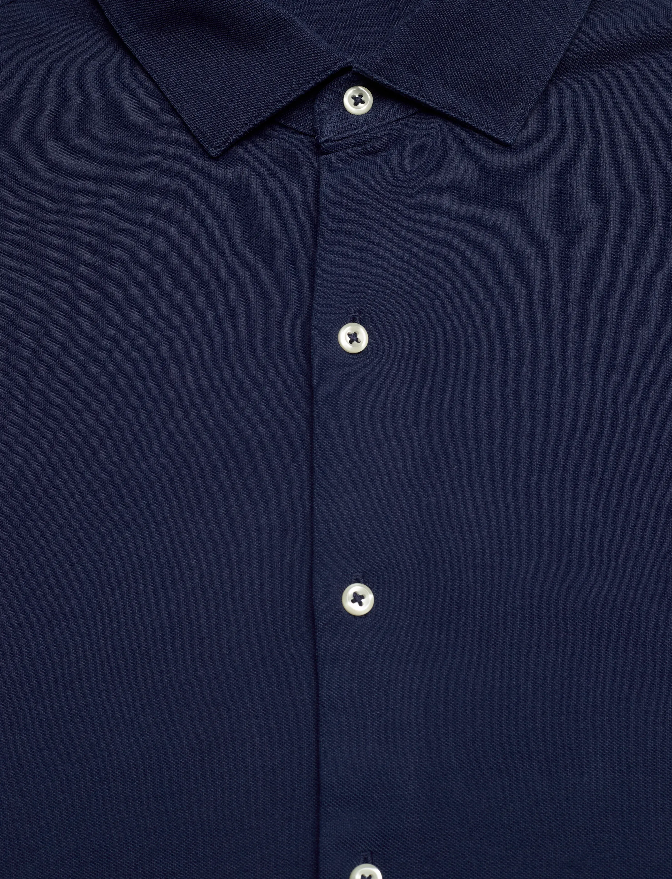 Polo Ralph Lauren - 30/1 FW MESH-KNT-SHIRT - casual hemden - dark cobalt - 2